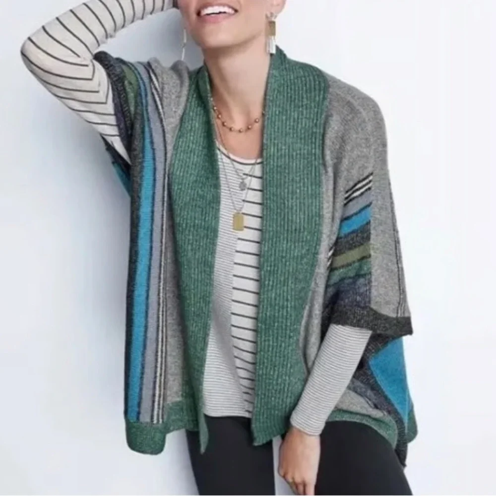CABI Windchill Wrap Poncho Cardigan Sweater CAbi Style 3846 Size XS/S
